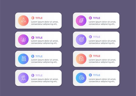 Infographic template designのイラスト素材