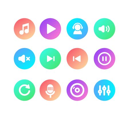 Icon Music Design for web or UIのイラスト素材