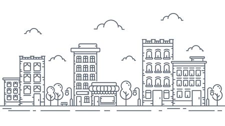 Building City lineのイラスト素材