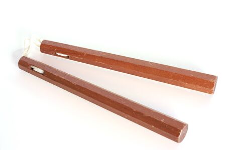 Old martial arts weapons: Nunchakuの写真素材