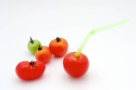 You thought you got a fresh tomato juice before  Canの写真素材