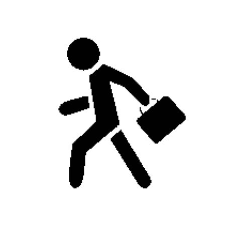 Pixel symbol businessman simple. EPS 8のイラスト素材