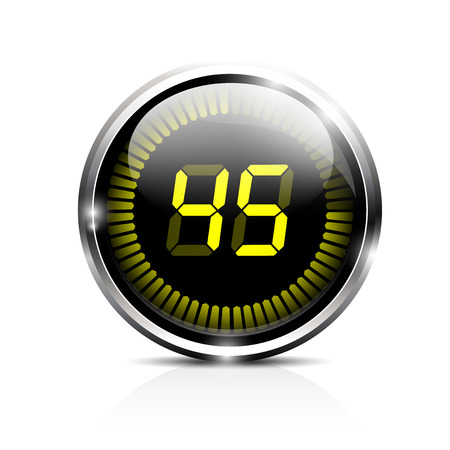 Electronic brilliant timer 45 secondsのイラスト素材