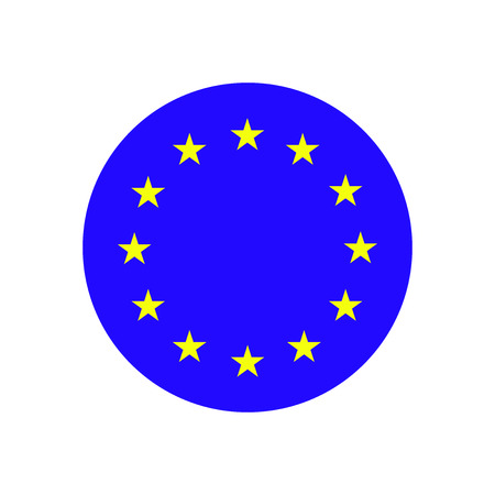 European Union. EU flag iconのイラスト素材
