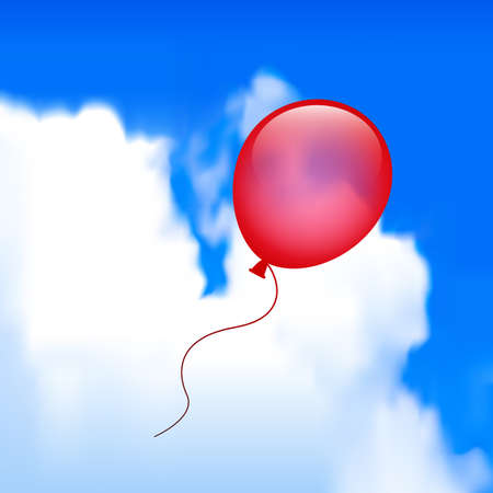 Balloon in the skyのイラスト素材