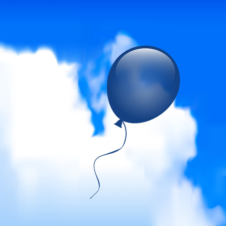 Balloon in the skyのイラスト素材