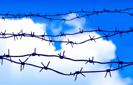 Barbed wireのイラスト素材