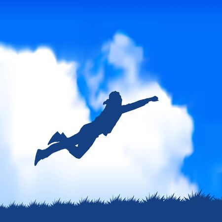 man jumpingのイラスト素材