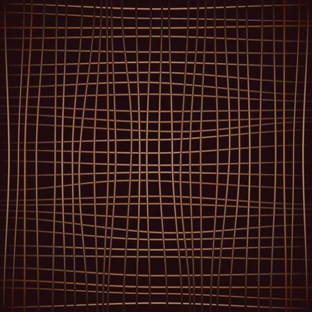 Brown Curve grid on a dark backgroundのイラスト素材