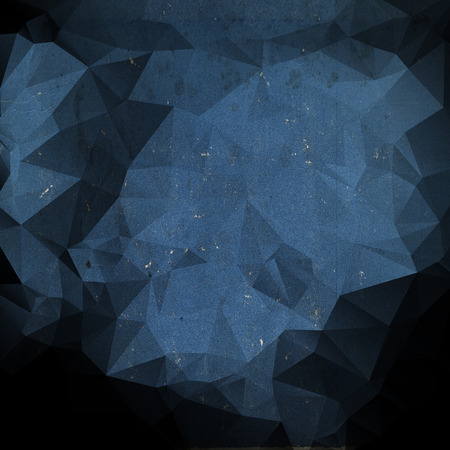 Blue polygonal vintage old background. Polygonal vintage background. Abstract modern background with polygons.の写真素材