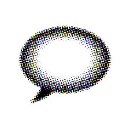 halftone speech bubbleの写真素材