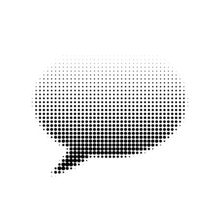 halftone speech bubbleの写真素材