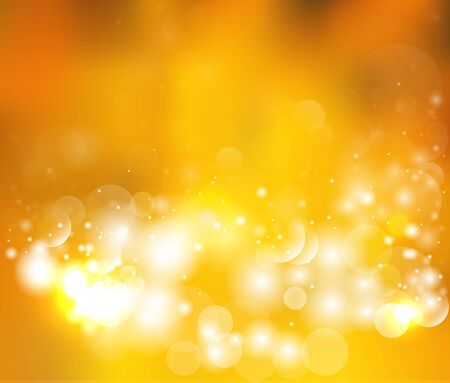 Bright orange background with bokeh and glow. のイラスト素材