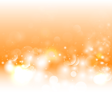 Magic light vector background. orange background with defocused lightsのイラスト素材