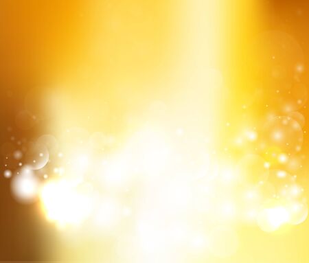 Bright yellow brown background with bokeh and glow.のイラスト素材