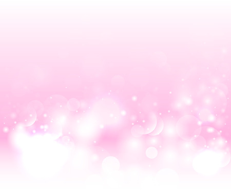 Abstract pink snow background. Magic light vector background. Pink background with defocused lightsのイラスト素材