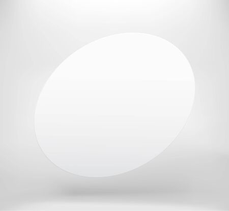 White blank space with shadow. Empty white isolated frame on the airのイラスト素材