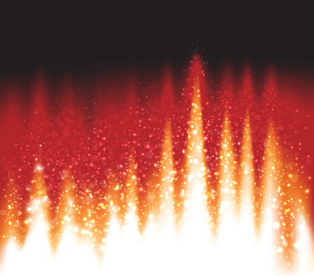 Fire abstract background. Fire abstract background with glowing and bokehのイラスト素材