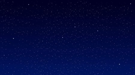 Stars on a blue background. Star Skyのイラスト素材