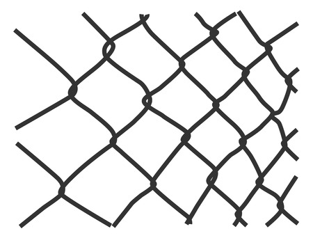 Wire fenceのイラスト素材