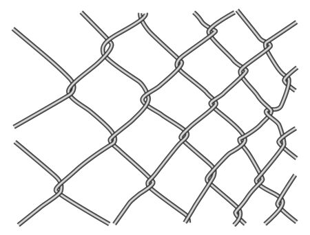 Wire fenceのイラスト素材
