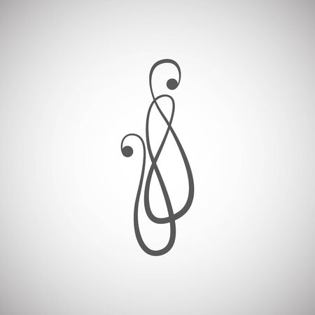 Classic design element on a white backgroundのイラスト素材