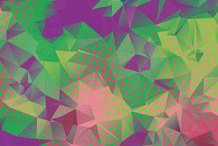 Colorful low poly background with many dots vector.のイラスト素材