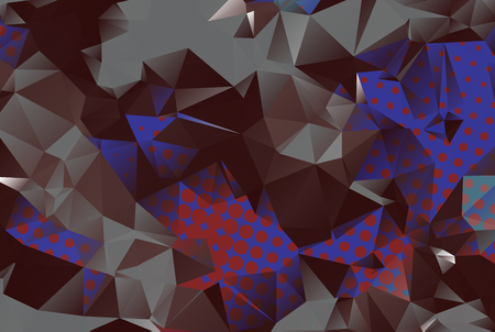 Colorful low poly background with many dots vector.のイラスト素材