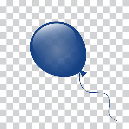 Illustration of blue balloon vector EPS 10.のイラスト素材