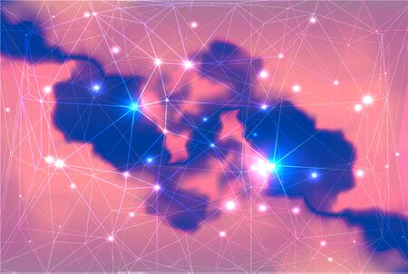 Abstract colorful background with stars vector illustration EPS10.のイラスト素材