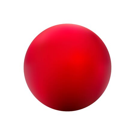 Red ball vector on a white background.のイラスト素材