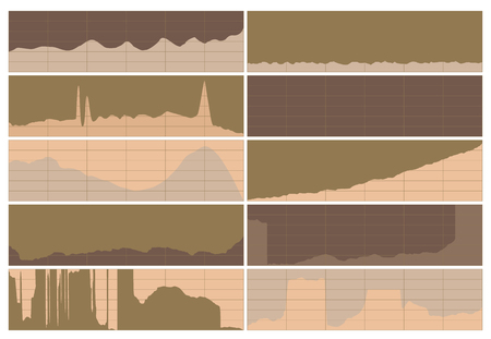 Many colorful design infographic template with charts diagrams.のイラスト素材