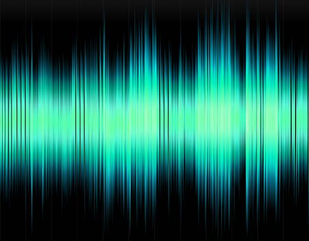 Design abstract digital sound wave on a black background.の写真素材