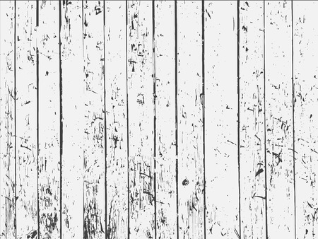 Black and white old wooden fence. Old wooden fence. Wooden fence vector. Black and white wooden fence.のイラスト素材