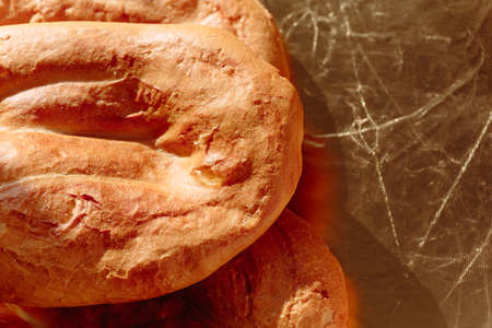Armenian home made bread matnakash. Colorful photo.の写真素材