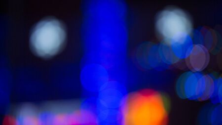 Multicolored abstract bokeh. Abstract Christmas vibrant backgroundの写真素材