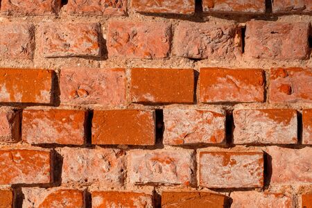 Red brick for texture and background. Beautiful photo.