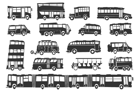 Busesのイラスト素材