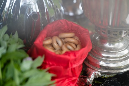 drying and samovarの写真素材