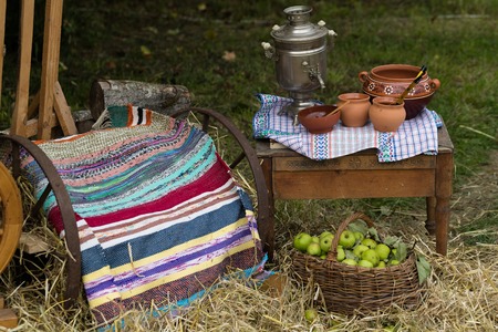 subjects of the Russian villageの写真素材