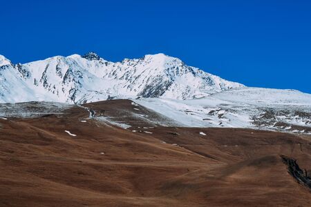 landscape from the high mountains in the daytimeの写真素材