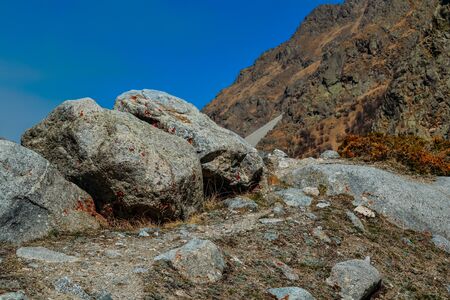 stones in the highlands in the daytimeの写真素材