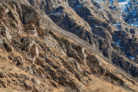 landscape from the high mountains in the daytimeの写真素材