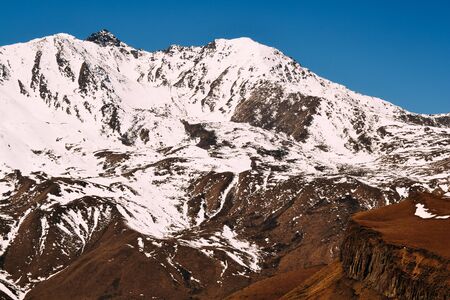 landscape from the high mountains in the daytimeの写真素材