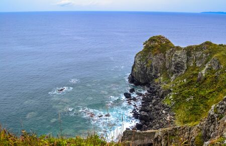 rocky sea shore