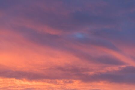 bright colored sunset sky closeupの写真素材