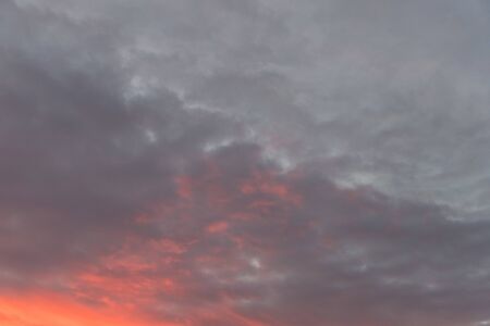 bright colored sunset sky closeupの写真素材