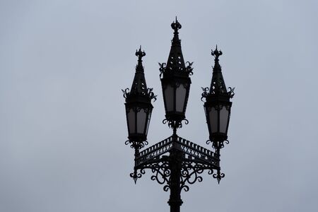 Lantern street lighting in the Gothic styleの写真素材