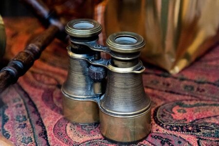 Old Vintage Binocularsの写真素材