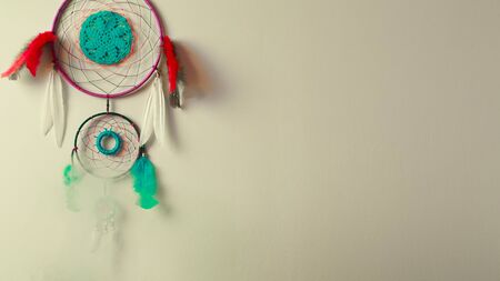 Dreamcatcher on the wallの写真素材